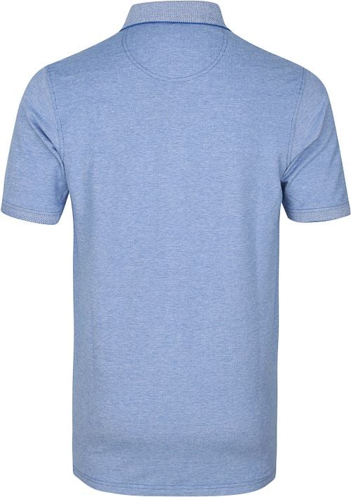 Casa Moda Polo Shirt Stretch Blue Product / Achterkant