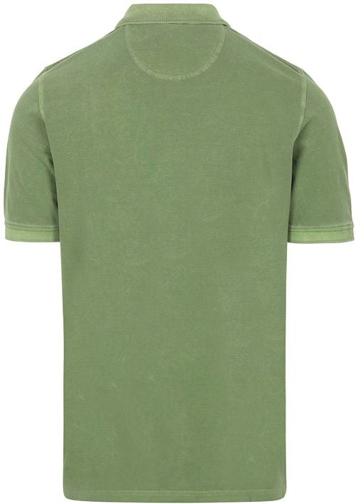 Casa Moda Polo Shirt Piqué Garment Dye Green Product / Achterkant