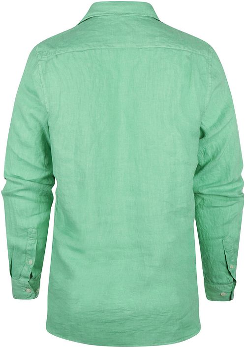 Steppin' Out Shirt Linen Mint Green Product / Achterkant