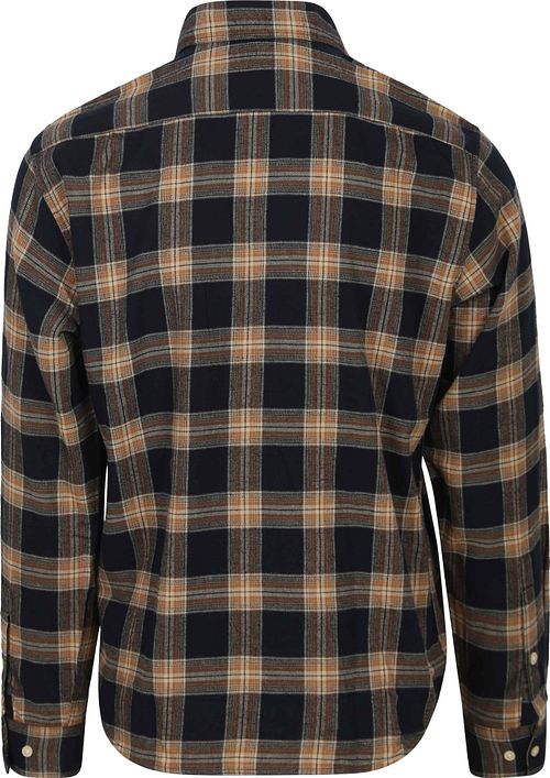 Marc O'Polo Shirt Plaid Flannel Dark Blue Product / Achterkant