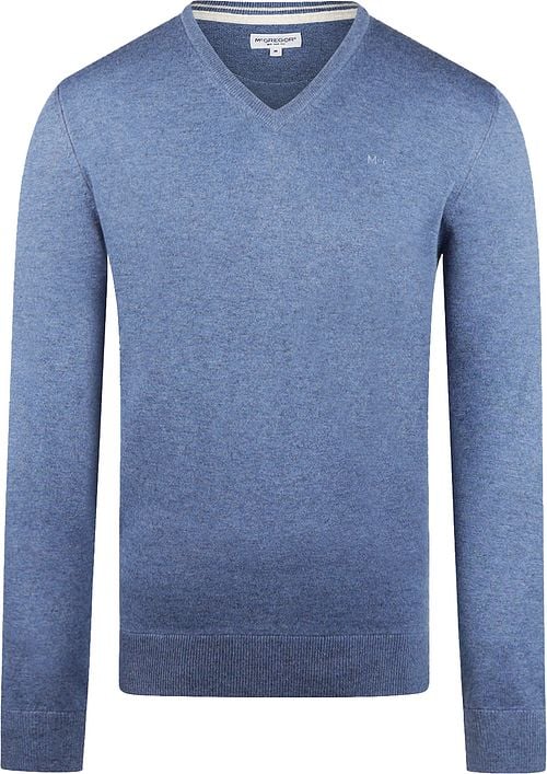 McGregor Pullover Merino Wool V-Neck Faded Blue Product