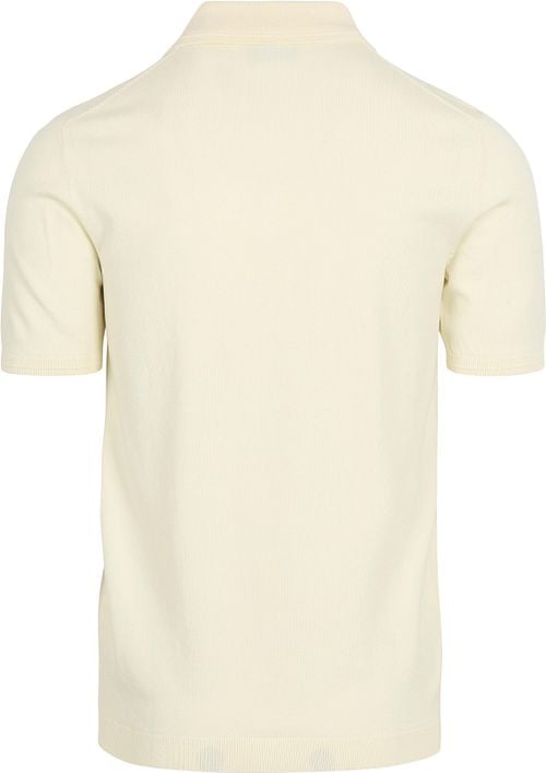 No Excess Half Zip Polo Shirt Off White Product / Achterkant
