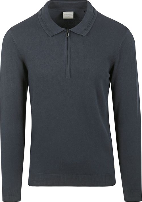 No Excess Pullover Poloshirt Navy Product