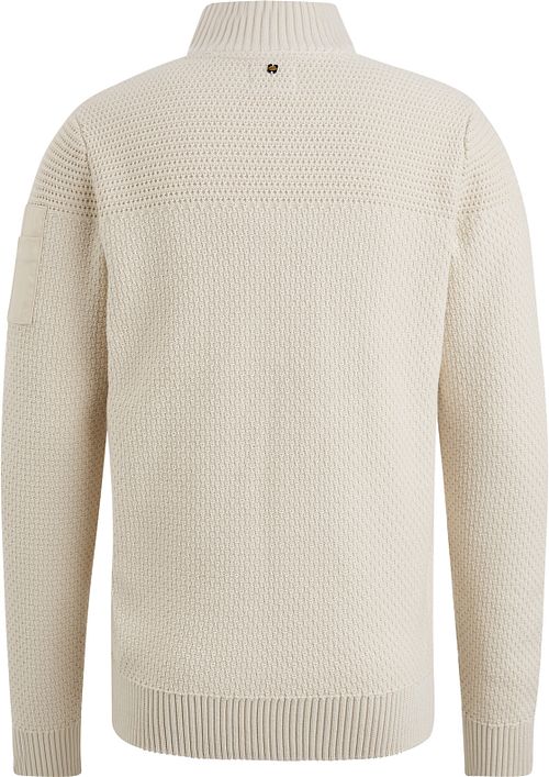 PME Legend Cardigan Knitted Structure Ecru Product / Achterkant