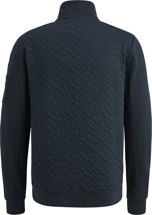 PME Legend Strickjacke Jacquard Interlock Navy Product / Achterkant