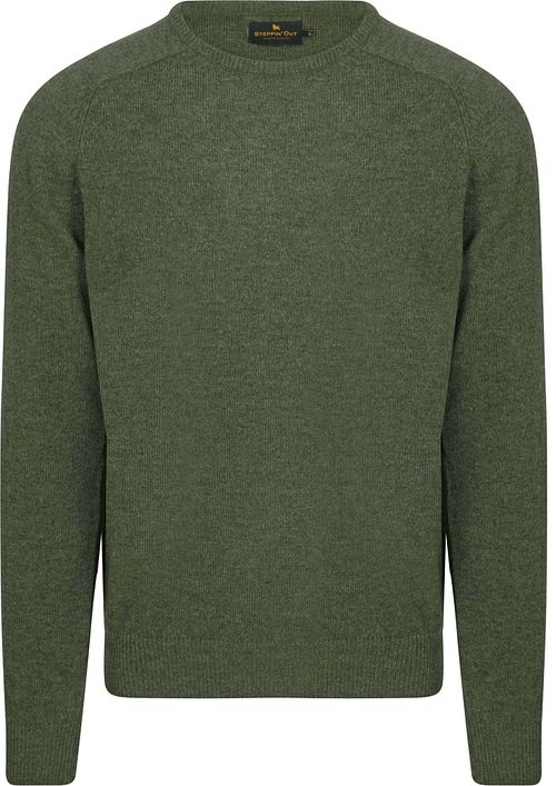 Steppin' Out Pullover Lambswool Olive Green Product