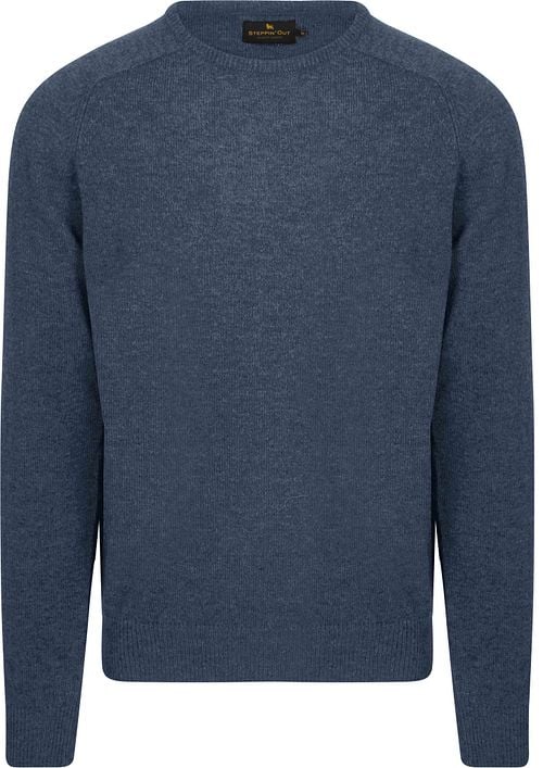 Steppin' Out Trui Lamswol Mid Blauw Product