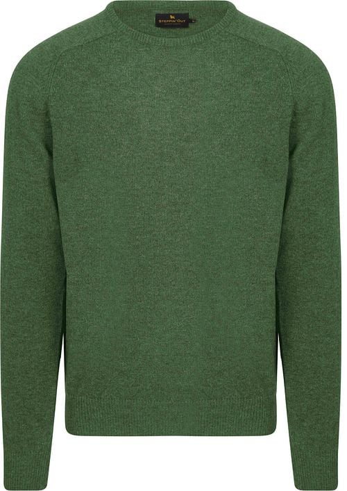 Steppin' Out Trui Lamswol Mid Groen Product