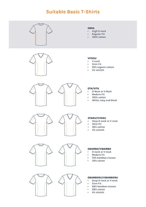 Suitable Obra T-Shirt à Col Rond Haut Blanc Lot de 6 Anders