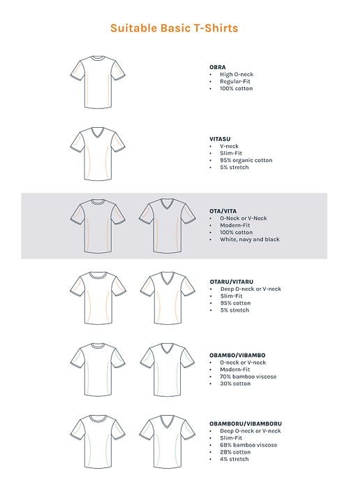 Suitable Vita T-Shirt V-Neck White 2-Pack Anders