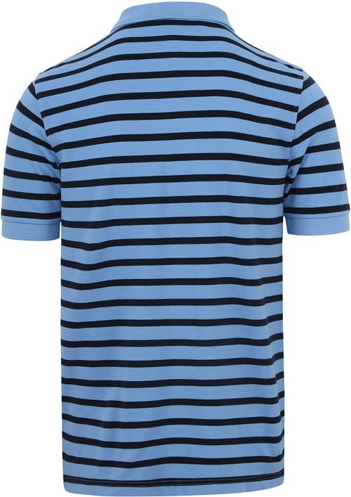 Sun68 Polo Shirt Stripes Light Blue Product / Achterkant
