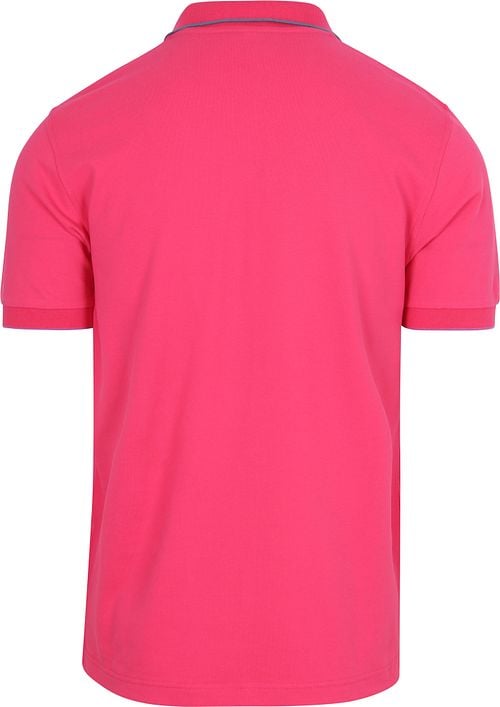 Sun68 Polo Shirt Small Stripe Collar Pink Product / Achterkant