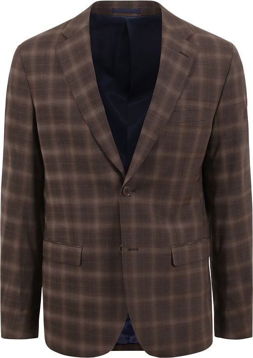 Suitable Strato Toulon Suit Wool Checks Brown Product