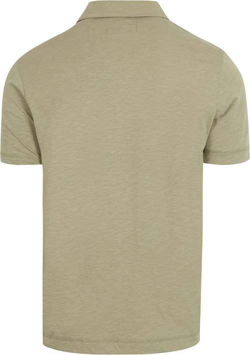 Marc O'Polo Polo Shirt Slubs Sage Green Product / Achterkant