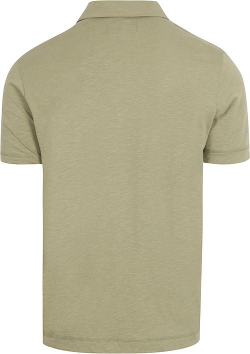Marc O'Polo Poloshirt Slubs Sage Groen Product / Achterkant