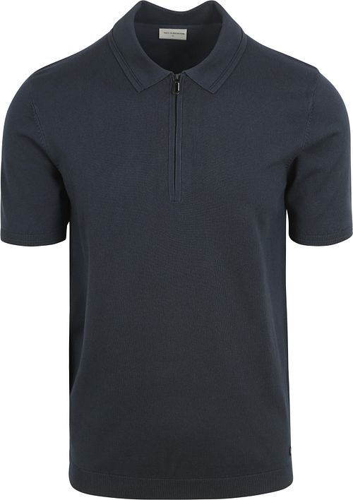 No Excess Half Zip Poloshirt Marine Product