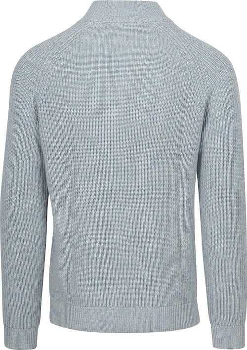 NZA Half Zip Sweater Drake Light Blue Product / Achterkant