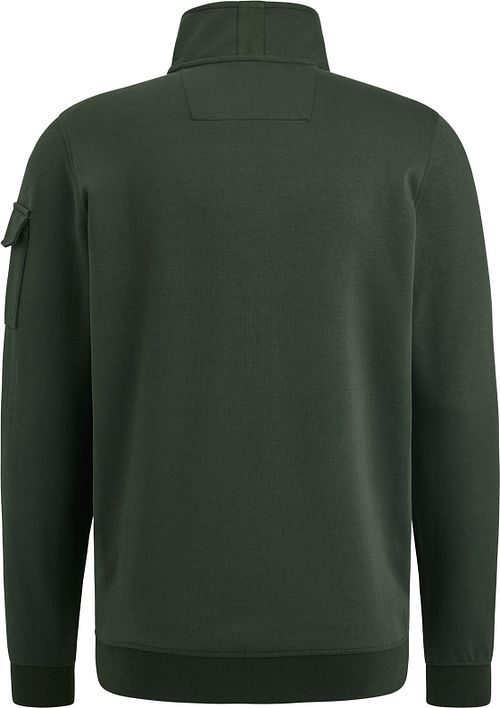 PME Legend Half Zip Pullover Interlock Olive Green Product / Achterkant
