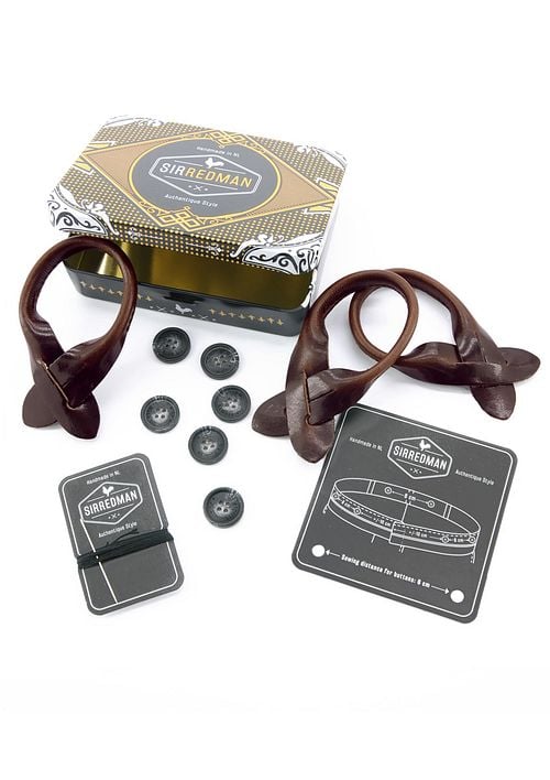 Sir Redman Suspenders Combi Pack Sposo Stiloso Burgundy Product / Detail