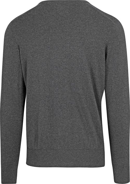 Steppin' Out Pullover V-Ausschnitt Merinowolle Anthrazit Product / Achterkant