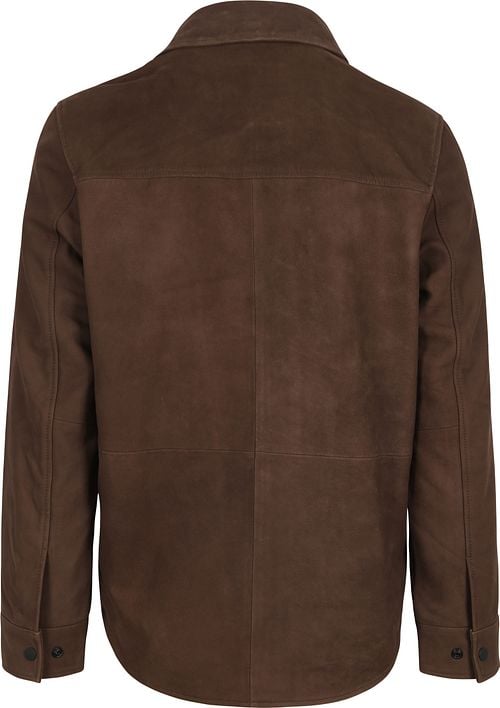 Suitable Jacket Suede Bruin Product / Achterkant