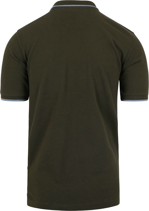 Suitable Respect Polo Tip Ferry Vert Olive Product / Achterkant
