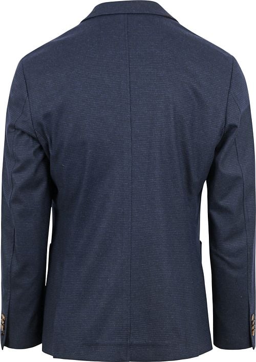 Suitable Sports Jacket Fame Pied de Poule Navy Product / Achterkant