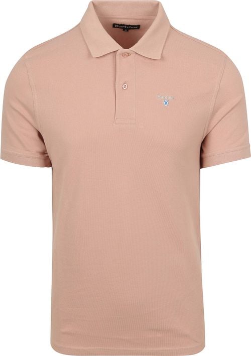 Barbour Pique Polo Shirt Light Pink Product