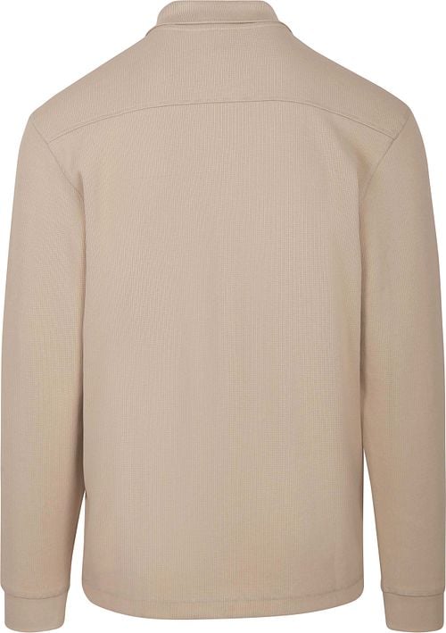 BOSS Petempestolong Long Sleeve Polo Beige Product / Achterkant