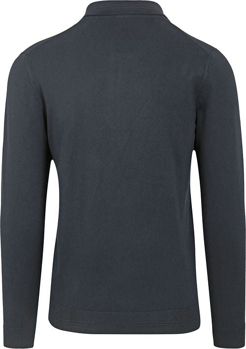 No Excess Pullover Polo Shirt Navy Product / Achterkant
