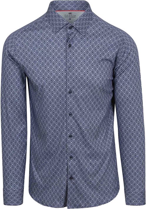 Desoto Chemise Impression Fleurs Bleu Product