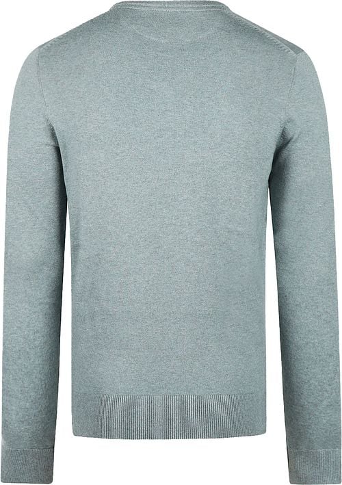 McGregor Pullover Merino Wool V-Neck Sage Green Product / Achterkant