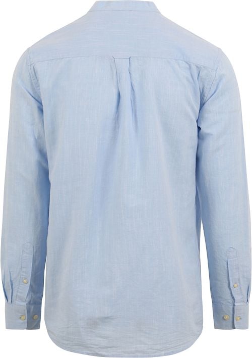 KnowledgeCotton Apparel Shirt Linen Light Blue Product / Achterkant