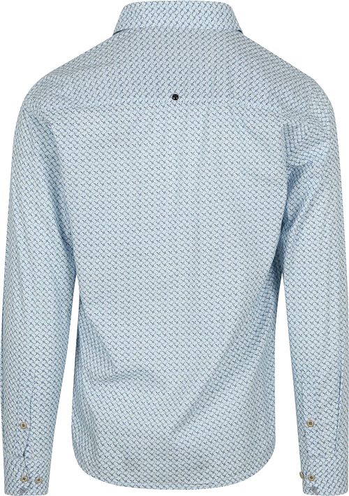 No Excess Hemd mit Musterdruck Hellblau Product / Achterkant