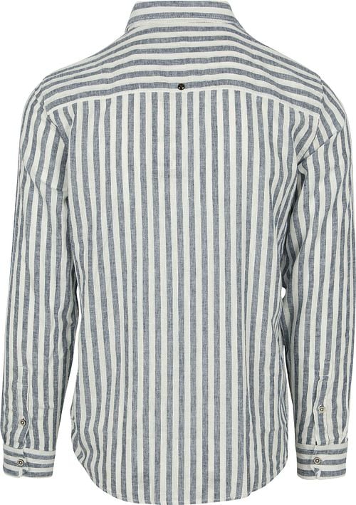 No Excess Overhemd Stripes Blauw Product / Achterkant
