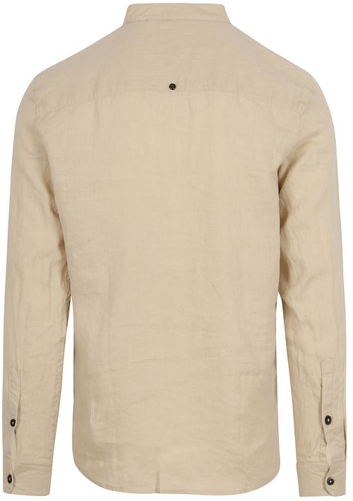 No Excess Shirt Linen Beige Product / Achterkant