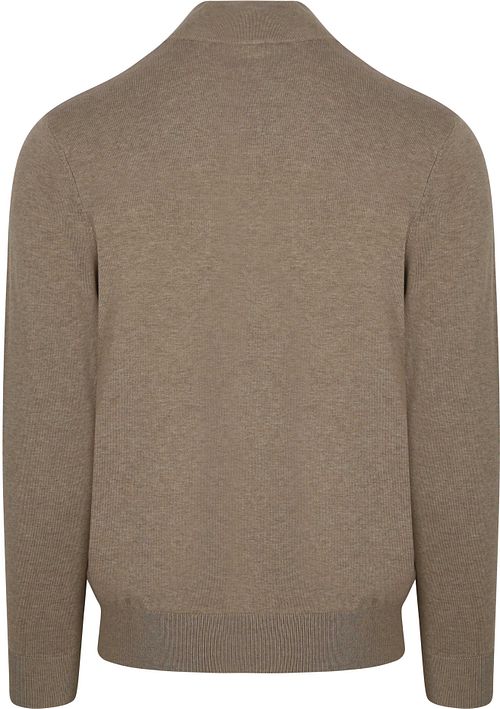 Profuomo Half Zip Pullover Luxury Beige Product / Achterkant