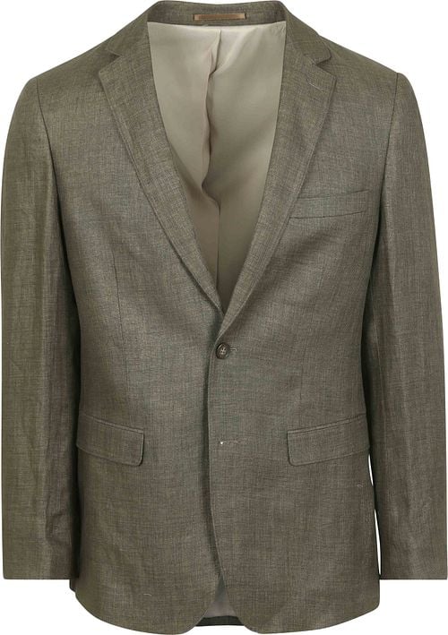 Suitable Blazer Linnen Panama Olijfgroen Product