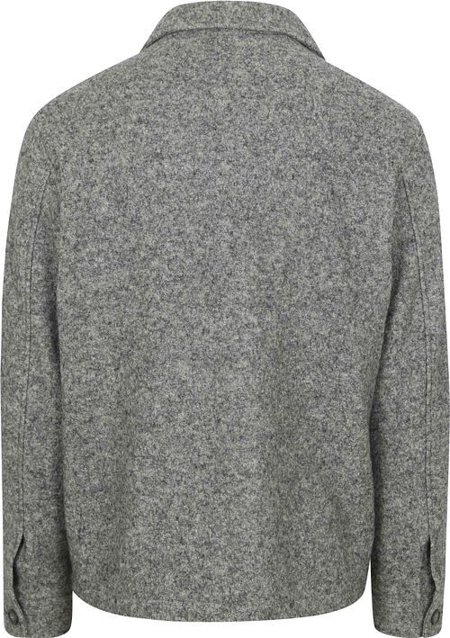 Suitable Overshirt Boiled Wool Blend Grey