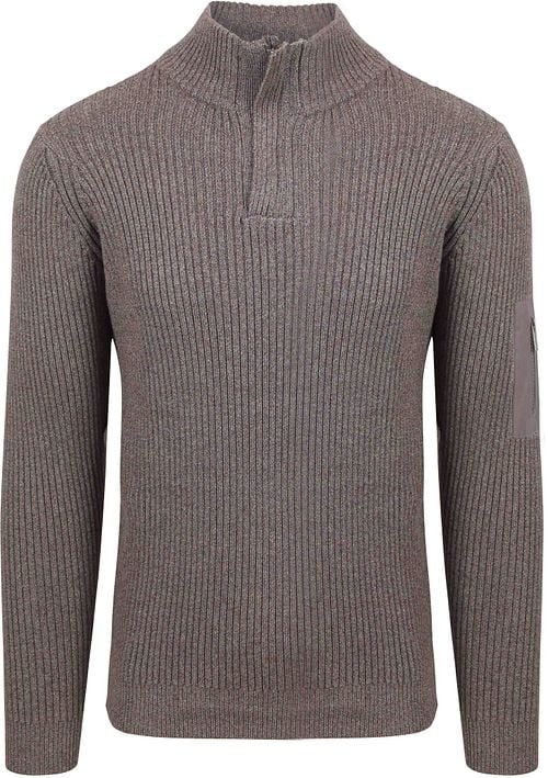Suitable Mou Half Zip Pullover Taupe Product
