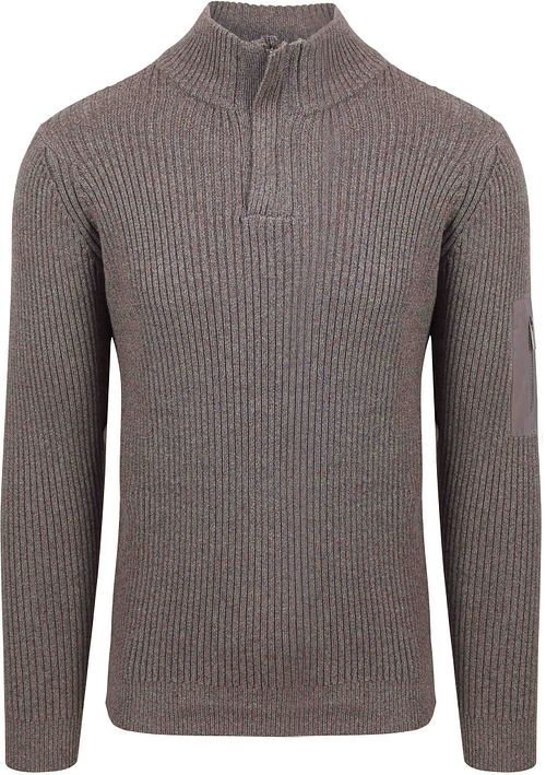 Suitable Mou Pull Demi-Zip Taupe Product