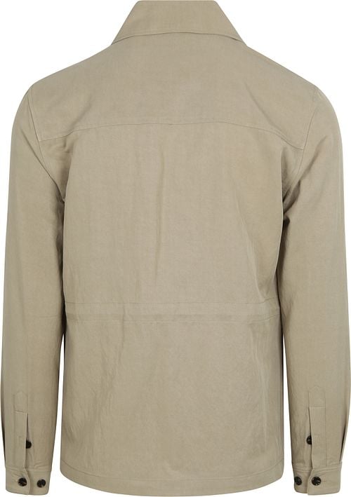 Suitable Overshirt Tencel Greige Product / Achterkant