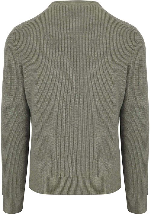 Suitable Pullover Wool Blend Green Product / Achterkant