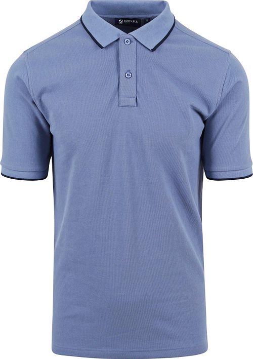 Suitable Respect Polo Shirt Tip Ferry Blue Product