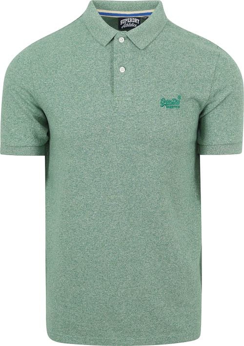 Superdry Piqué Polo Shirt Melange Green Product
