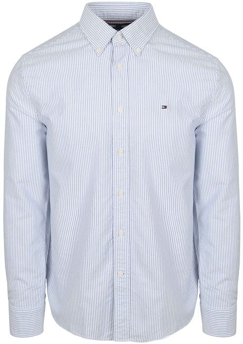 Tommy Hilfiger Chemise Oxford Rayures Bleu Clair Product