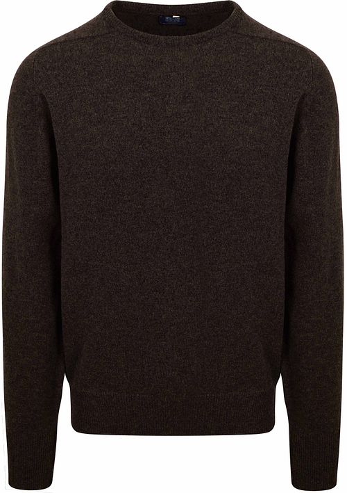 William Lockie Lambswool Cocoa Brown Product