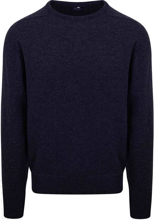 William Lockie Pullover Lambswool O Midnight Navy Product