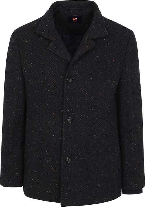 Suitable Robert Mantel Wolle Navy Product