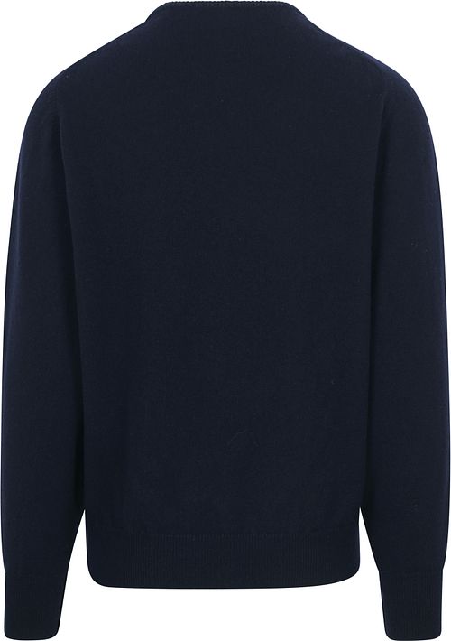 William Lockie Lamswol Navy Product / Achterkant